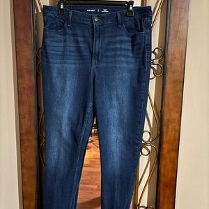 Old Navy Women's Skinny Jeans - Dark Blue Wash work casual 14L 
Classic
